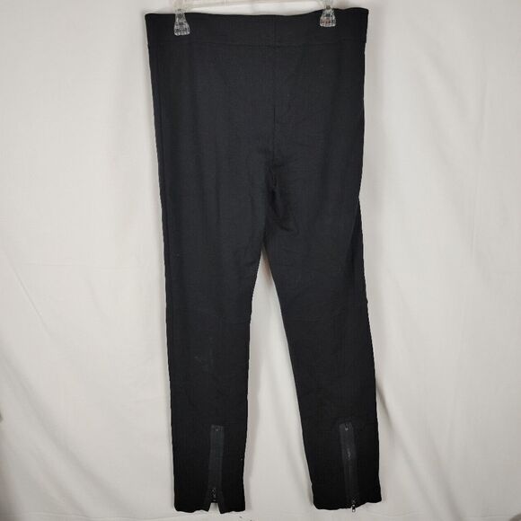 Cache Couture Black Solid Pants Skinny Ankle Zip W - Picture 5 of 6